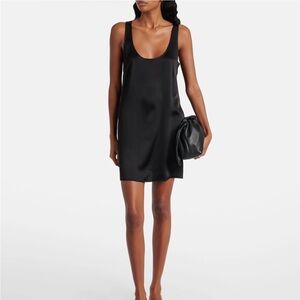 LESET Barb Satin Slip Dress